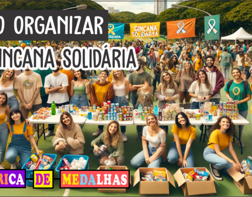 Como Organizar uma Gincana Solidária: Guia Completo para Engajar e Ajudar “Pessoas participando de uma gincana solidária em parque ao ar livre, realizando desafios e arrecadando doações com clima alegre e colaborativo.”